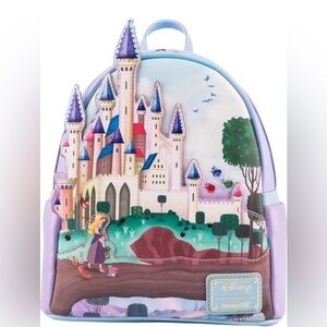 Loungefly Princess Castle Series Sleeping Beauty Mini Backpack NWT